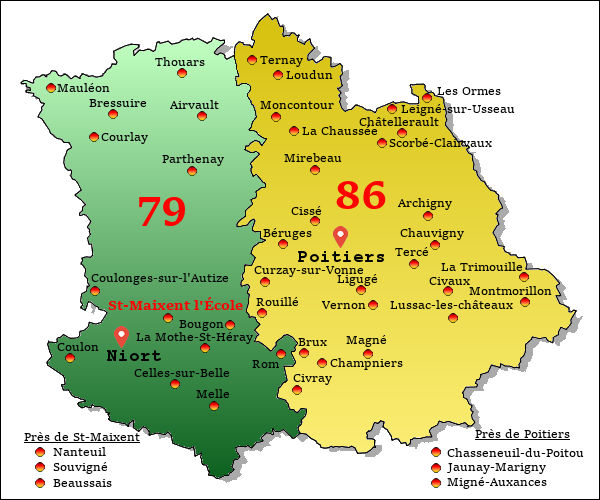 Carte Musées Poitou